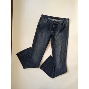 Rock & Republic Size 10M Kassandra Flare Jeans Dark Wash